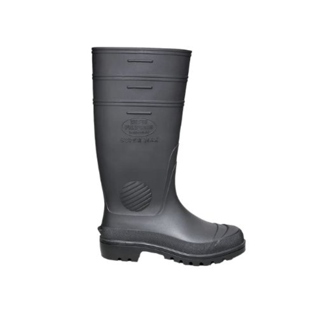 Bota pvc preta cano extra longo 37