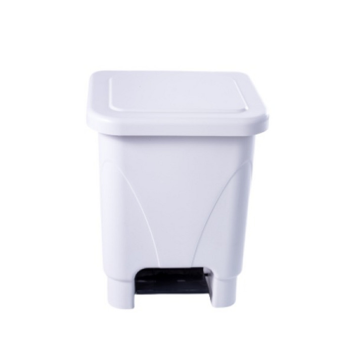 Lixeira pedal retangular azul haste plástica 15l usap