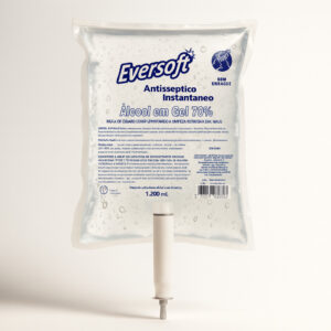 Álcool maos gel eversoft mangueira 1200ml oleak
