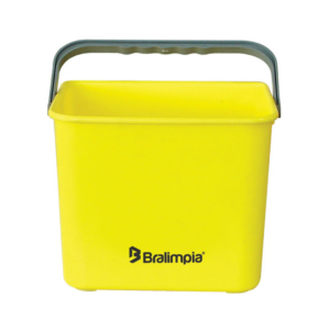 Balde com alca amarelo 4l bralimpia