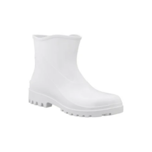 Bota pvc branca cano curto 42