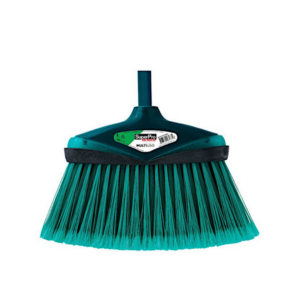 Vassoura multi uso plástica com cabo noviça verde 9675c superpro