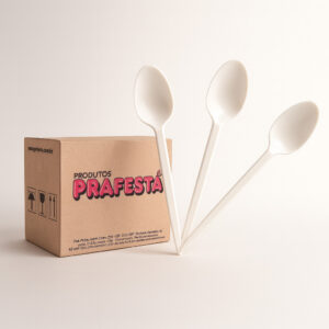 Colher refeicao branca cx 1000 un