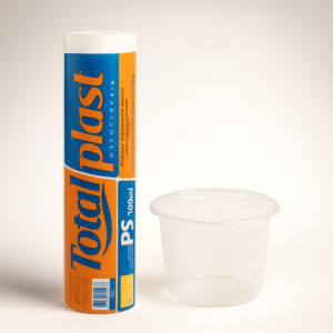 Pote 100ml br flt 100 un totalplast