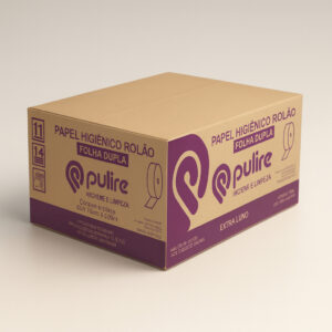 Papel higiênico vip folha dupla rolão 8x250m pulire