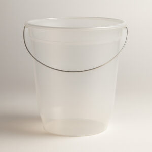 Balde plástico alca ferro transparente 18l jaguar