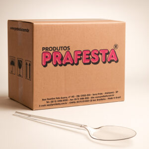 Colher sobremesa cristal cx 1000 un