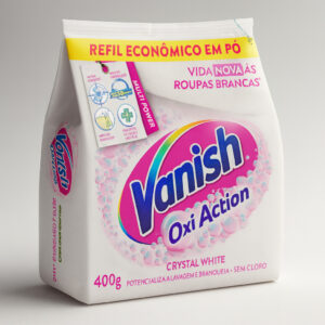 Alvejante pó crystal white oxi action refil 400gr vanish