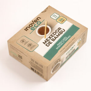 Mexedor de café bambu 11cm c 500 un inoven