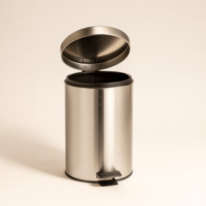 Lixeira pedal inox com cesto 12l mood