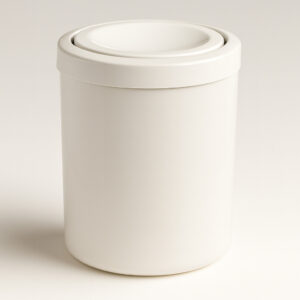 Lixeira plast meia esfera branca cb35b 12l js