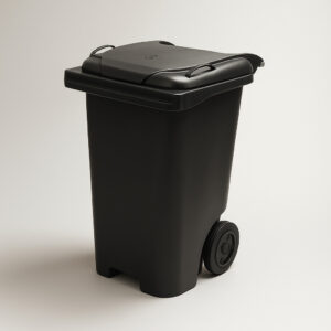 Container com tampa preto 240l lp