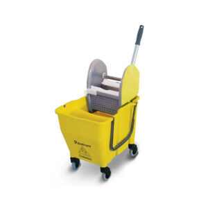 Balde com espremedor doblo amarelo 30l bralimpia