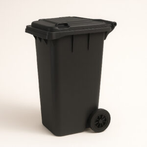 Container europeu 2 rodas 200mm preto 240l bralimpia