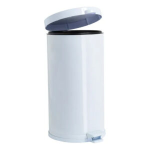 Lixeira pedal aço branca 15L viel