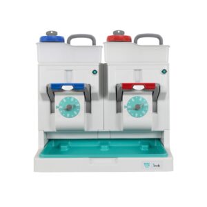 Suporte dosador dosely duplo com 2 reser de 6l verde tts