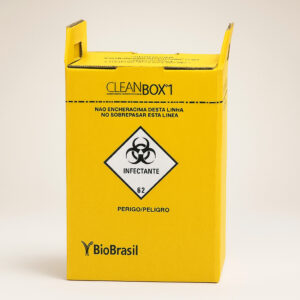 Coletor perfuro cortante 1,5l amarelo clean box i bio
