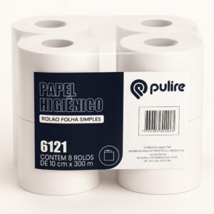 Papel higiênico extra luxo rolao fardo 8x300m brs