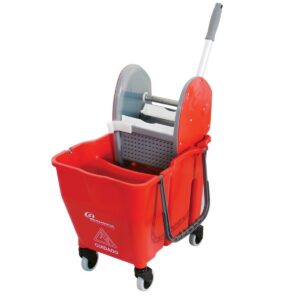 Balde com espremedor doblo vermelho 30l bralimpia