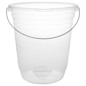 Balde plástico alca ferro transparente 13,5l jaguar