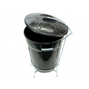 Lixeira pedal com armacao preta e8np 60l js