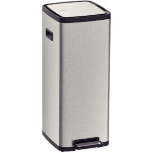 Lixeira inox com pedal cesto octos 20l tramontina