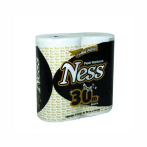Papel higiênico folha dupla 4 x 30m ness