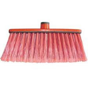 Vassoura nylon ponta florada vermelha vn60vm2 bralimpia